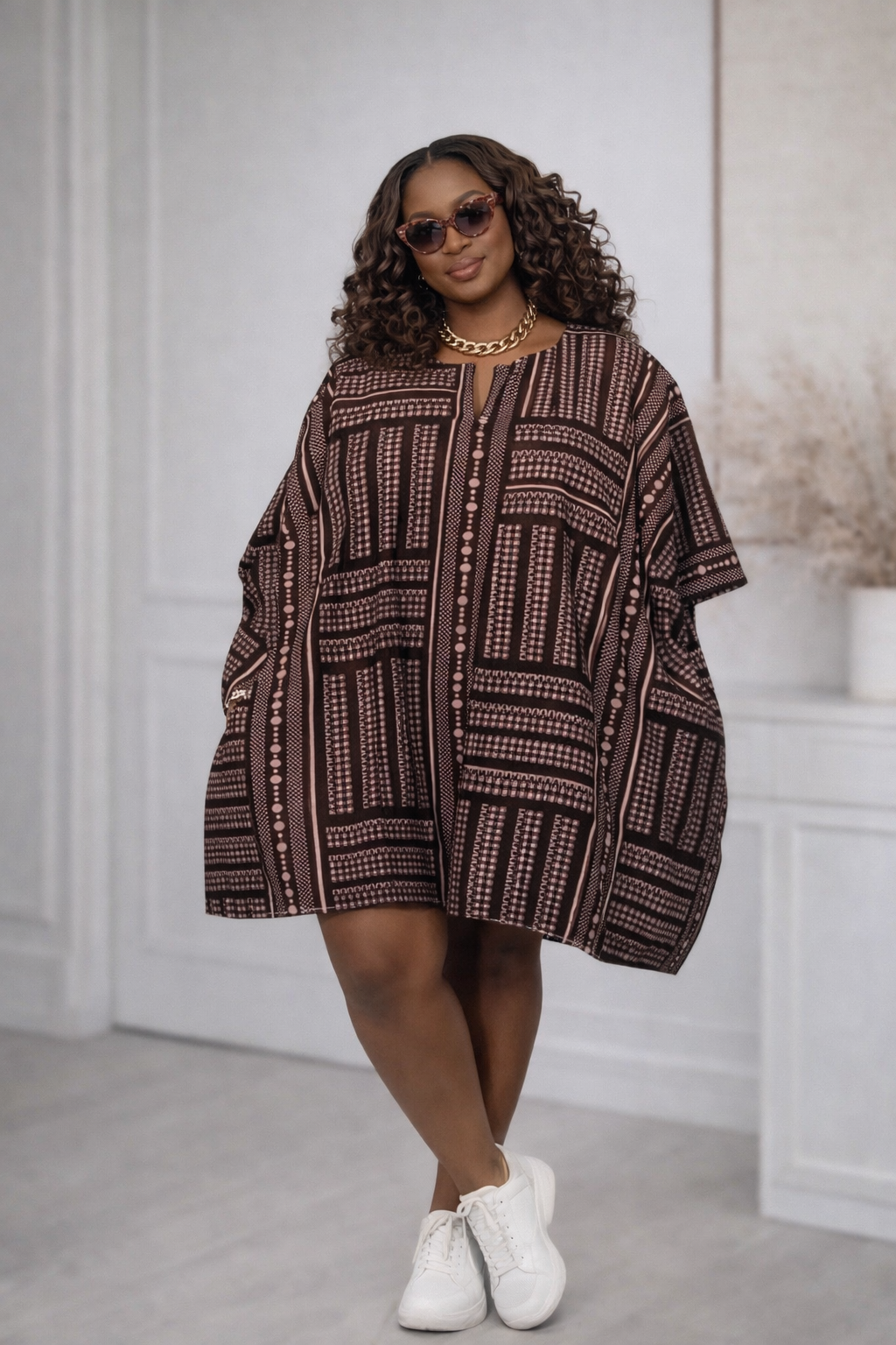 Adire Luxe Oversized Dress