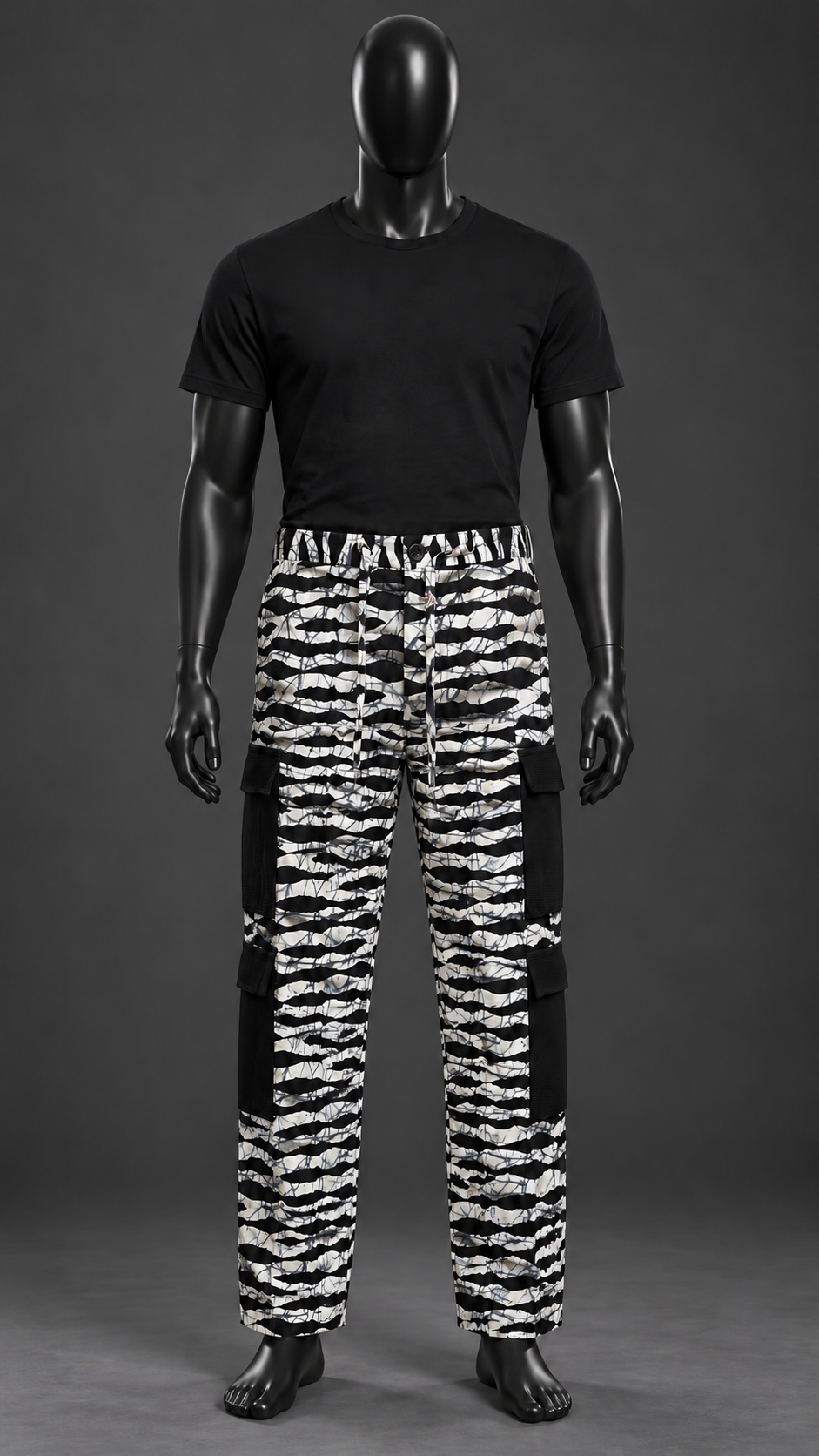 Monochrome Cargo Pants