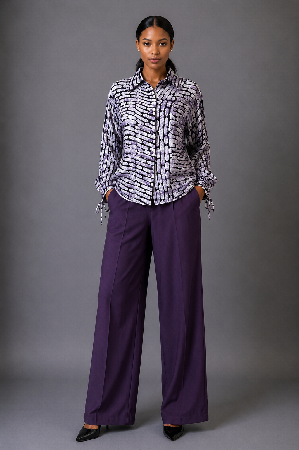 Zuri Drape Pant Set